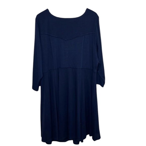 NWT Torrid Hacci Navy Henley Dress Plus Size 4 / 4X - Picture 5 of 5
